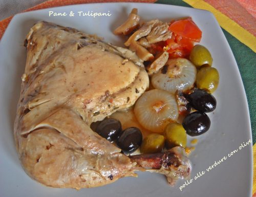 Pollo alle verdure con olive