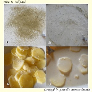 Ortaggi in pastella aromatizzati.2