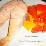 Tranci di salmone con peperoni