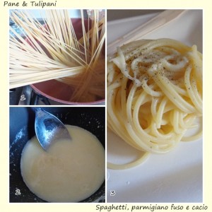 Spaghetti, parmigiano fuso e pepe.2