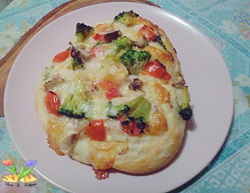 Pizza bianca con broccoletti