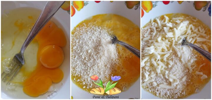 frittata di borragine con mozzarella