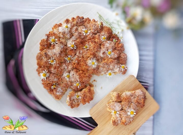 sbrisolona con amaretti e camomilla
