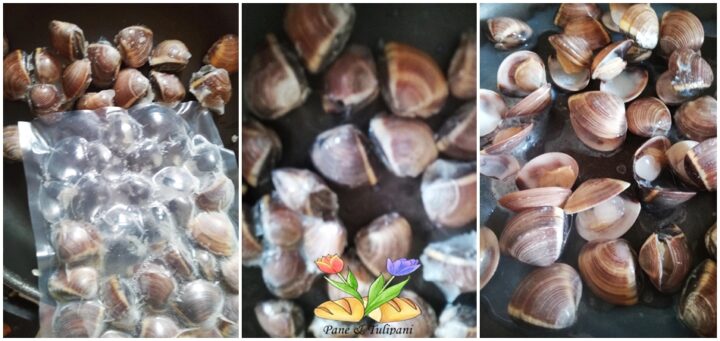 spaghetti con vongole surgelate