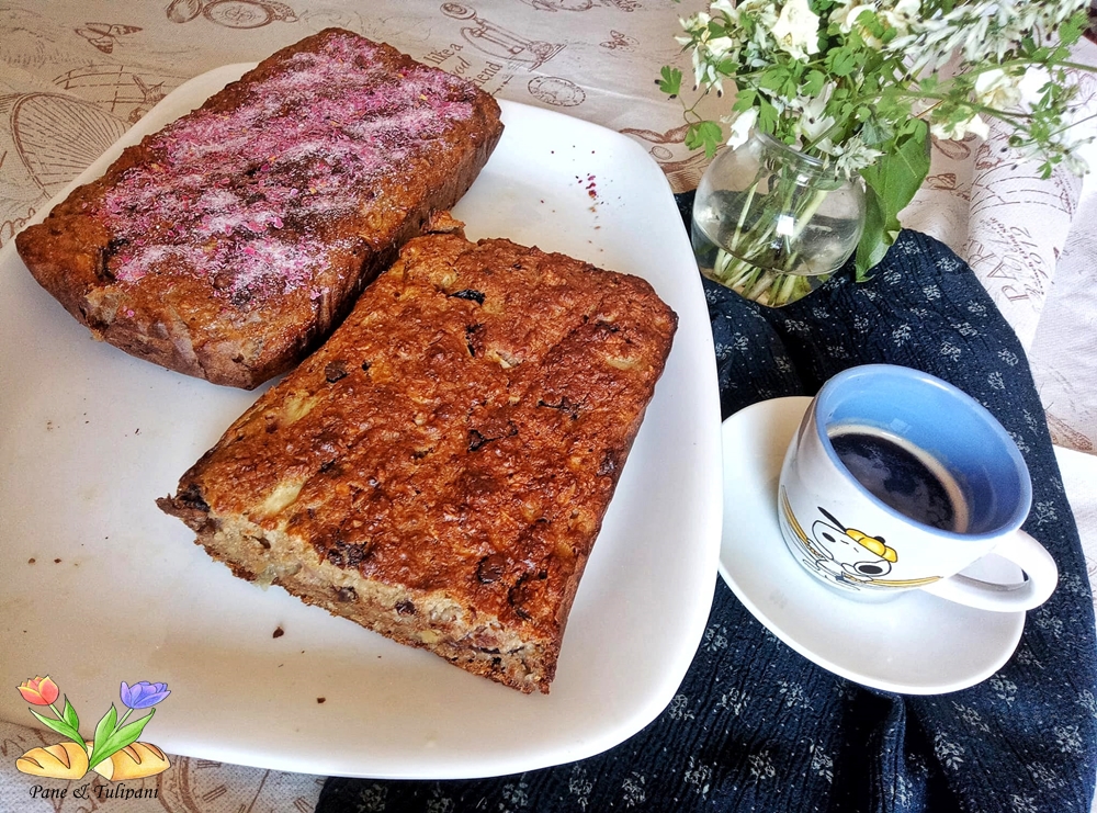 plumcake con fiocchi di avena e frutta