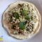 Risotto con farinello su crema di ricotta con curcuma