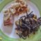Salamella di pollo con melanzane croccante