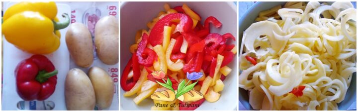 spianata di patate e peperoni