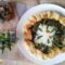 Torta salata con raperonzolo e pioppini