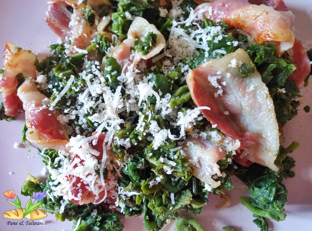 cencio molle in padella con bacon