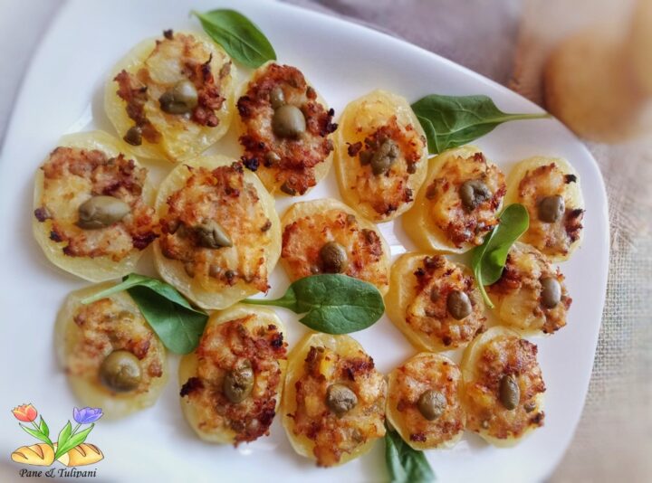 patate gratinate con tonno e olive