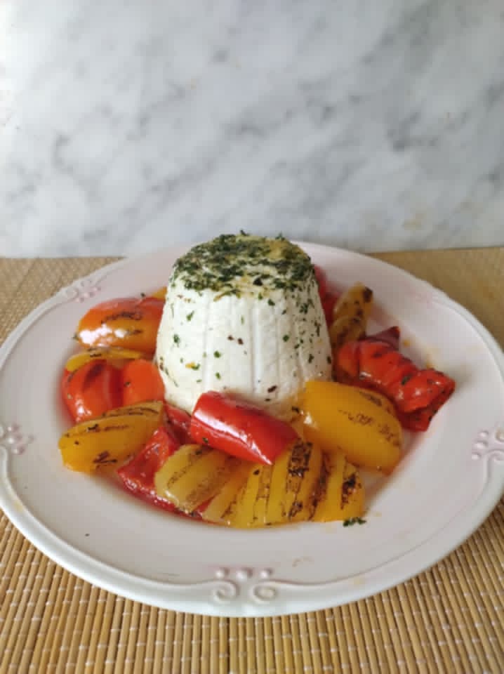 ricotta e peperoni in friggitrice