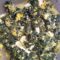 Spinaci filanti con mozzarella e uova strapazzate