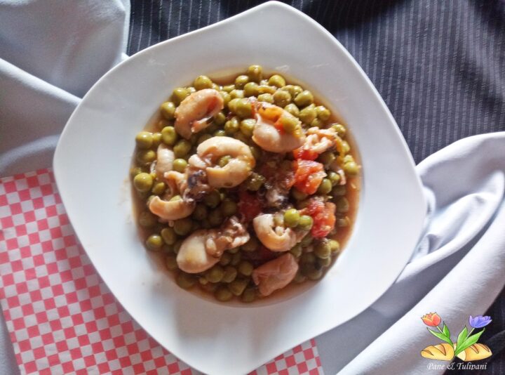 seppioline con piselli e pomodori ramati