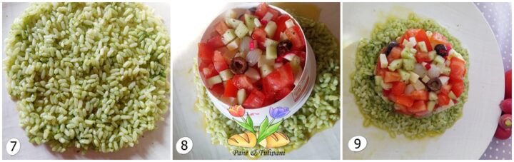 tartare vegetariana su riso parboiled