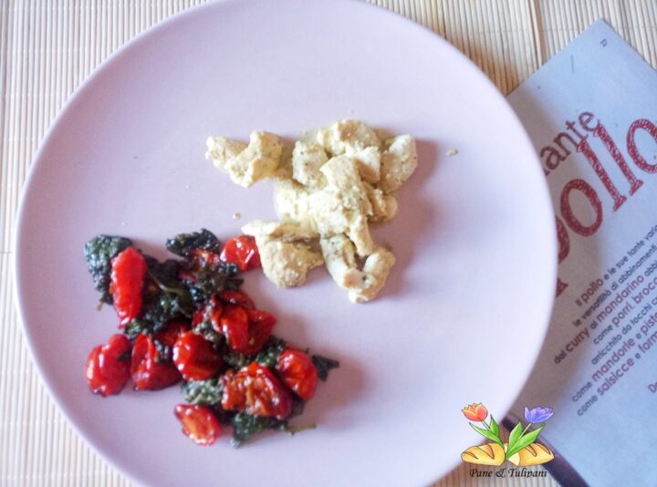 bocconcini di pollo con yogurt al curry