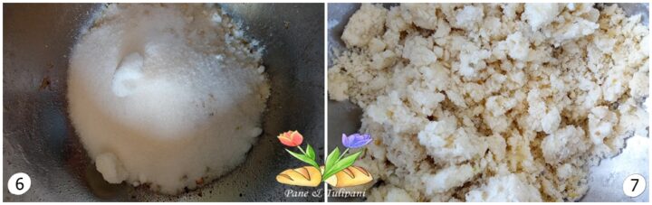 crumble con mela pera e frutta secca