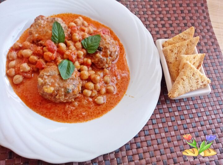 polpette e ceci all’orientale
