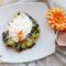 Uova affogate su purè con buon enrico