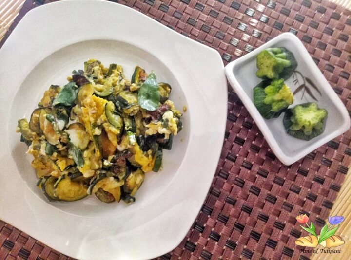 zucchine trifolate con portulaca e uova