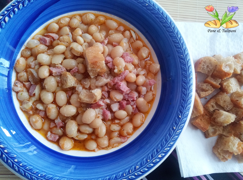 zuppa di fagioli bianchi del Purgatorio
