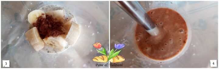 frullato energetico di banana e cacao