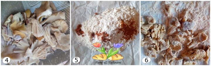 funghi fritti con spezie