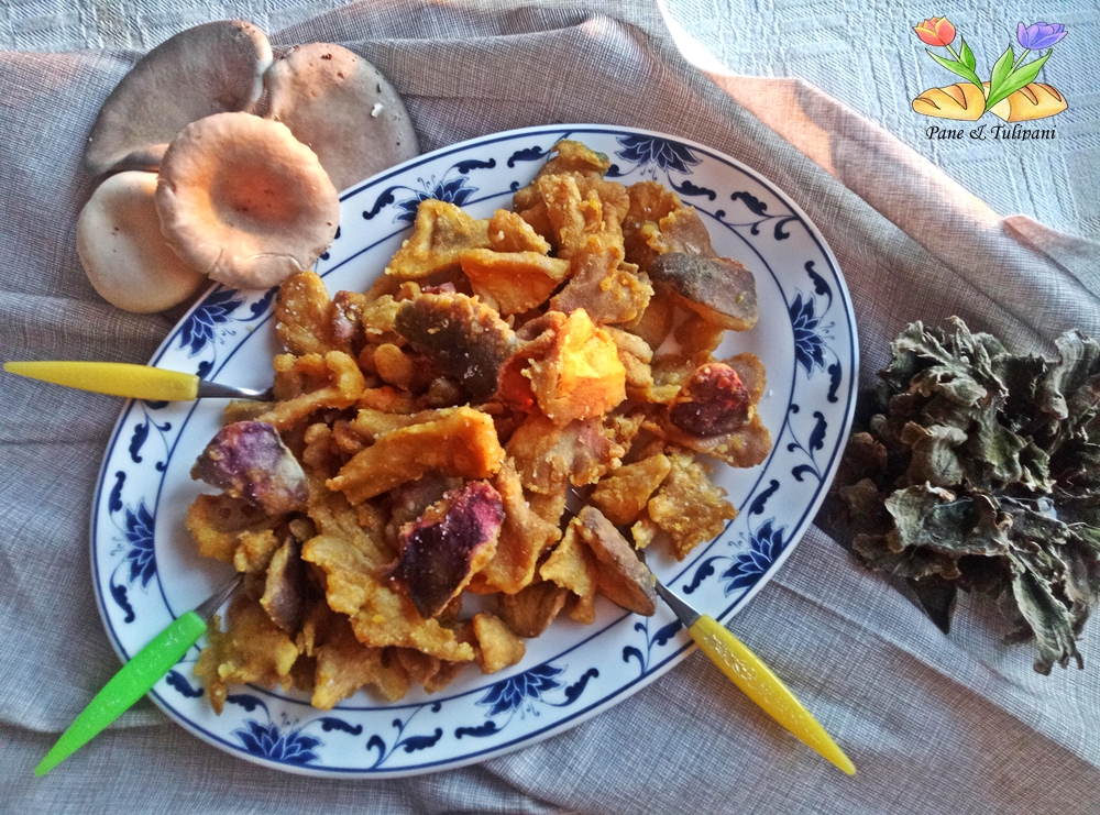 funghi fritti con spezie