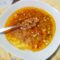 Minestra di farro con ceci e salsiccia