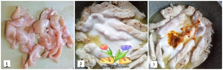 straccetti di pollo con sabbia speziata