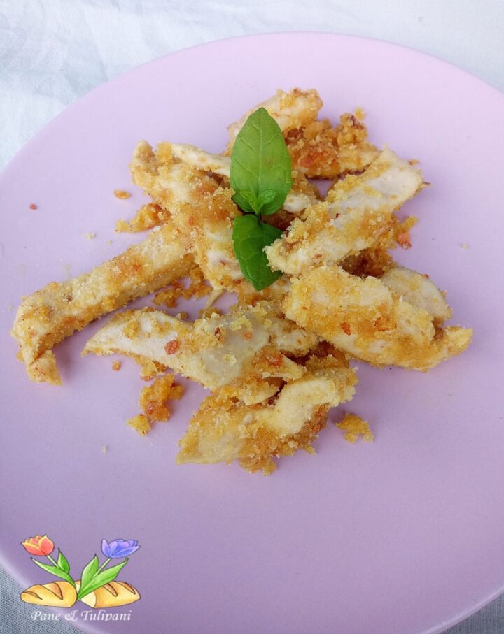 straccetti di pollo con sabbia speziata