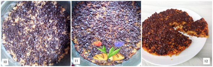 torta di avena con papaya e banane