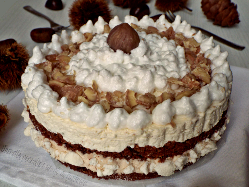 Cheesecake Montblanc dessert 