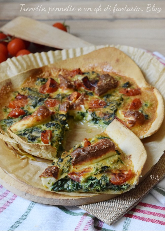 Piadifrittata in friggitrice ad aria con broccoletti, pomodorini e formaggio – pronta in meno di 10 minuti, se la provi la preparerai sempre, con una farcia davvero gustosa.