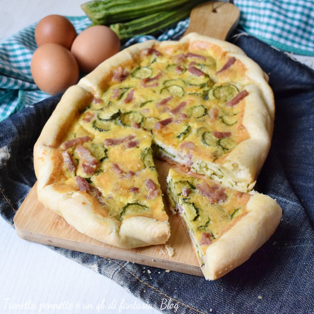 Torta salata con zucchine, ricotta e pancetta: la ricetta facile che conquista tutti