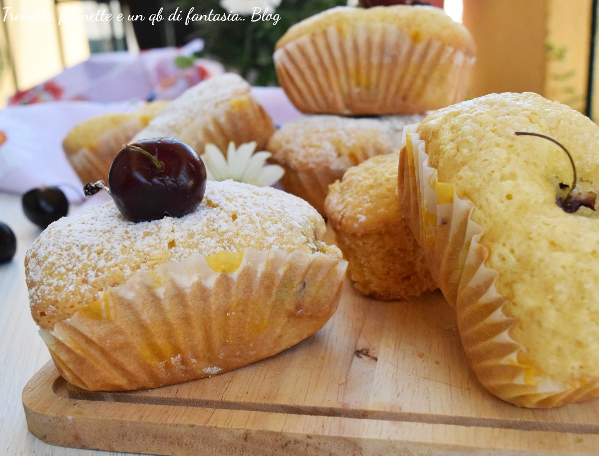 Mini plumcake alle ciliegie e mandorle senza glutine, delle piccole tortine soffici, profumate e incredibilmente golose.