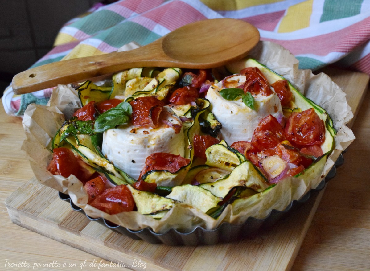 Ricottine con pomodorini e zucchine in friggitrice ad aria: leggere, cremose e pronte in 12 minuti
